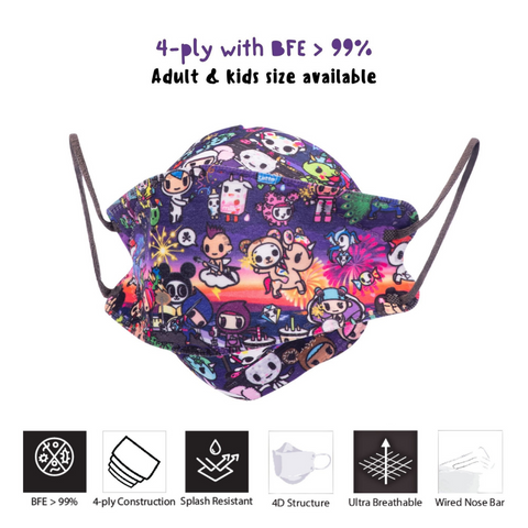 (3 packs at $55 PROMO) tokidoki - KF94 Disposable Mask MIX & MATCH