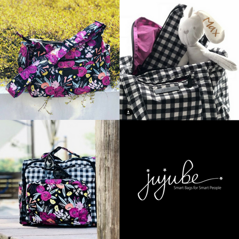 JuJuBe Onyx - Black & Bloom | Gingham Style | Gingham Bloom