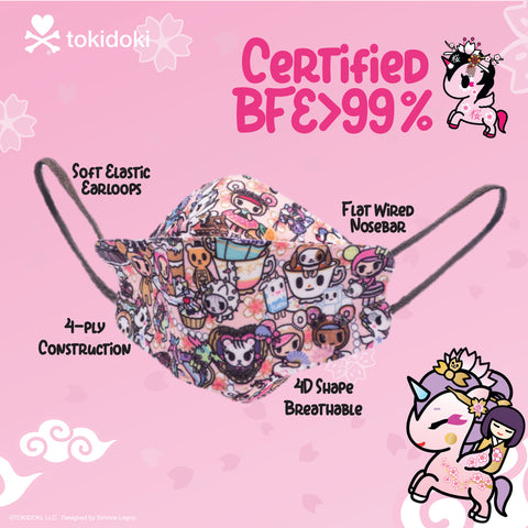 (3 packs at $60 PROMO) tokidoki - KF94 Disposable Mask KAWAII CONFECTIONS
